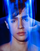 A man wearing makeup.